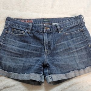 J. Crew Stretch Hip Slung Jean Shorts Size 8
